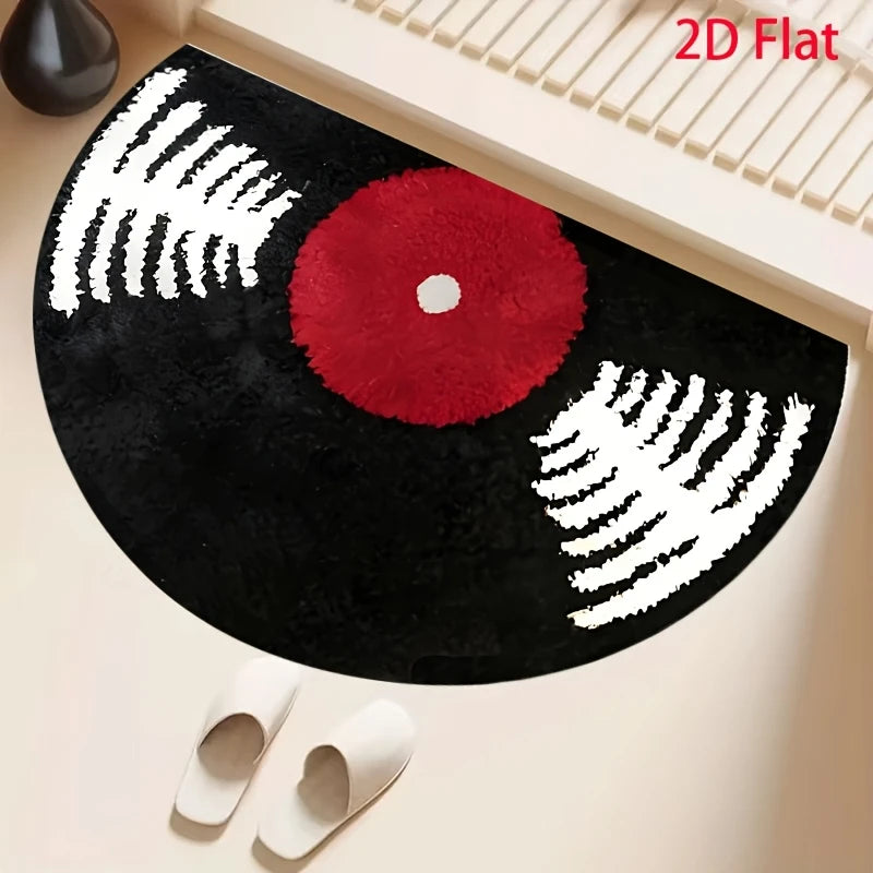 Retro Vinyl Record Rug