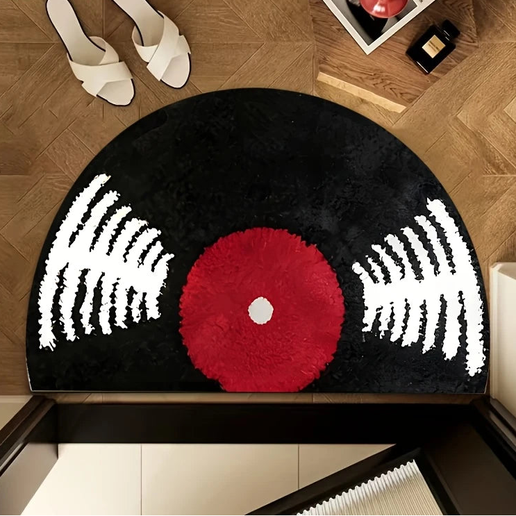 Retro Vinyl Record Rug