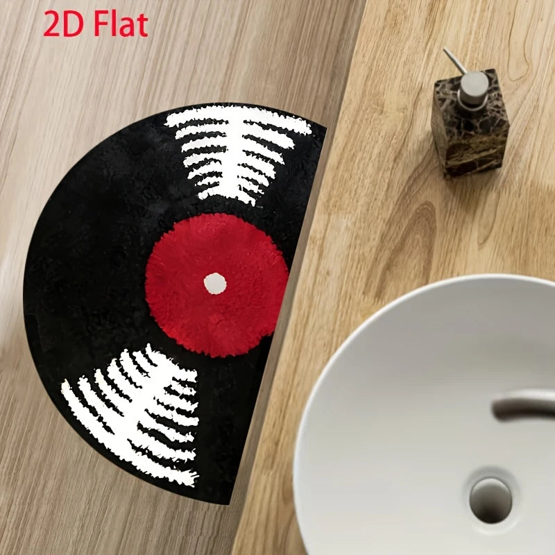 Retro Vinyl Record Rug
