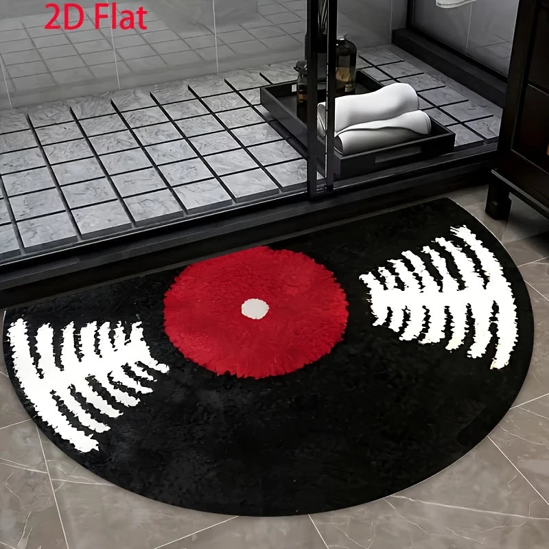 Retro Vinyl Record Rug